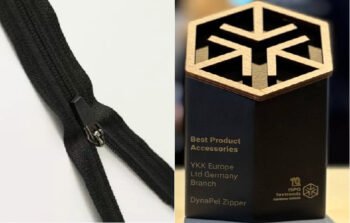 YKK’s new DynaPel™ water-repellant zipper wins best product in ISPO Textrends Competition