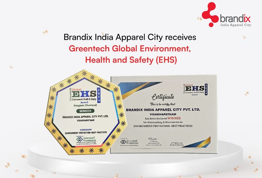 Brandix India Apparel City wins Greentech Global EHS Award for best environmental practices