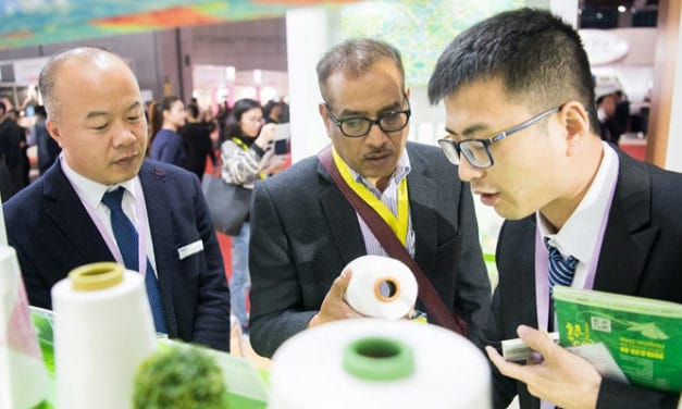 Regenerated, recycled yarn at Yarn Expo Autumn