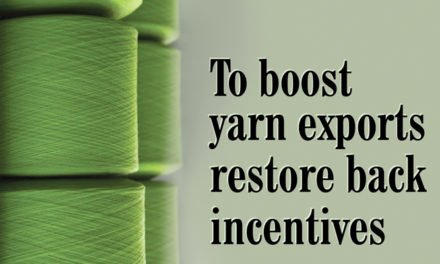 To boost yarn exports restore back incentives