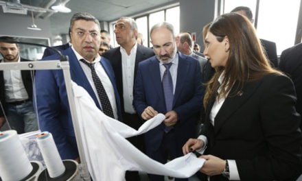 Armenian PM attends opening of clothing factories