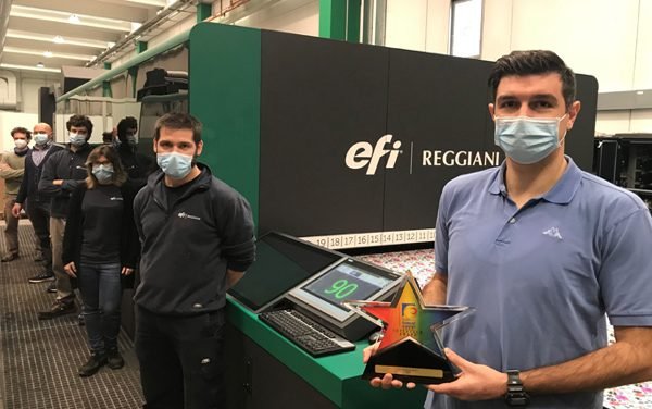 The EFI Reggiani BOLT Textile Printer Receives the InterTech Technology Award