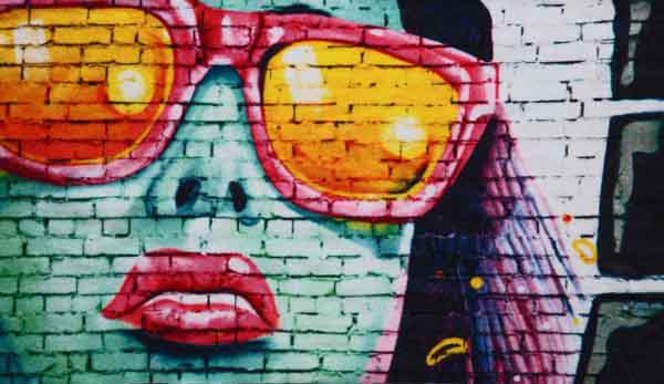 Warp knitted terry fabric with digital prints for even more bathing fun