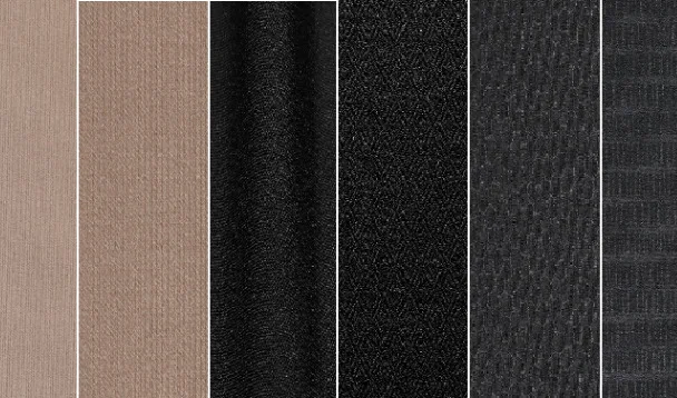 Sitip focus on the embossing technique applied to the recycled fabrics collection