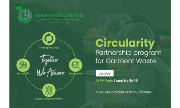 Usha Yarns introducing its Circularity Partnership Program