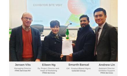 ColorJet retains Platinum Sponsorship of ITMA 2023