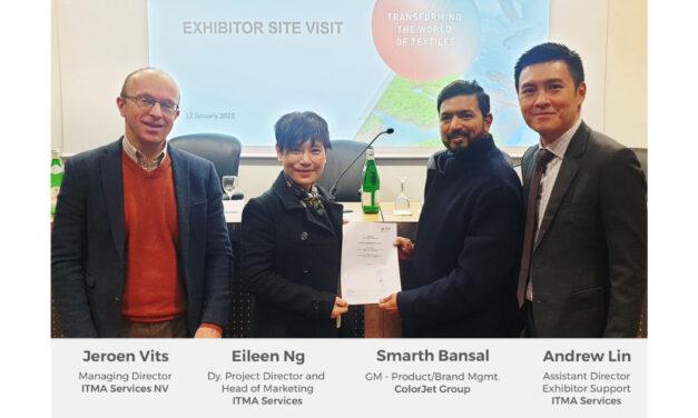 ColorJet retains Platinum Sponsorship of ITMA 2023