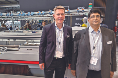 R. Sarvanan with Matthias Knecht from Stoll (R-L)