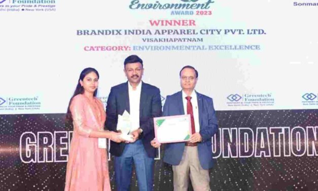 Brandix India Apparel City receives Greentech Environment Award for Environmental Excellence