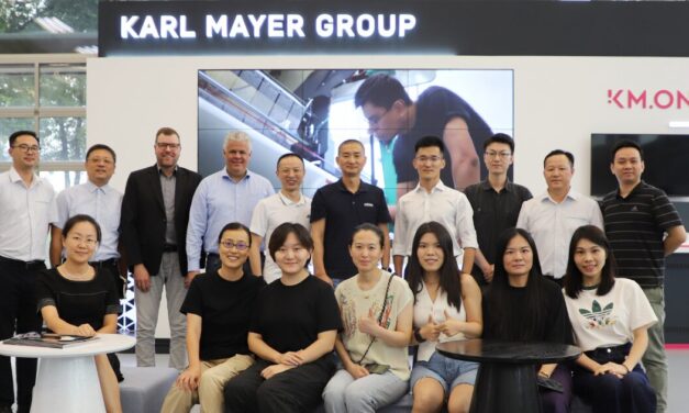 New future chances through networking and partnerships Meeting of adidas, Tianhai Lace and KARL MAYER (CHINA) with multilateral benefits