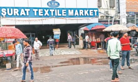 There is huge demand in Surat’s textile business this Diwali