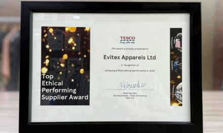 Evitex Apparels Ltd honored with Tesco’s “Top Ethical Performing Supplier” Award