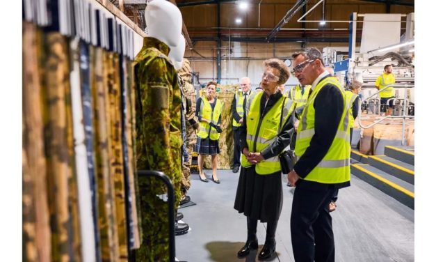 Royal visit celebrates Pincroft role in military textiles