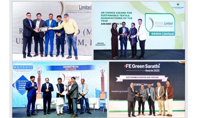 RSWM ends the year with multiple accolades: Wins Three Major Industry Honors for Sustainability